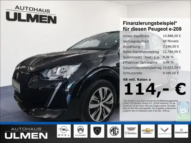 Schwarz Gebraucht 2021 Peugeot e-208 Active Kleinwagen | 14.888 € (Guter Preis) - Bild 1/4