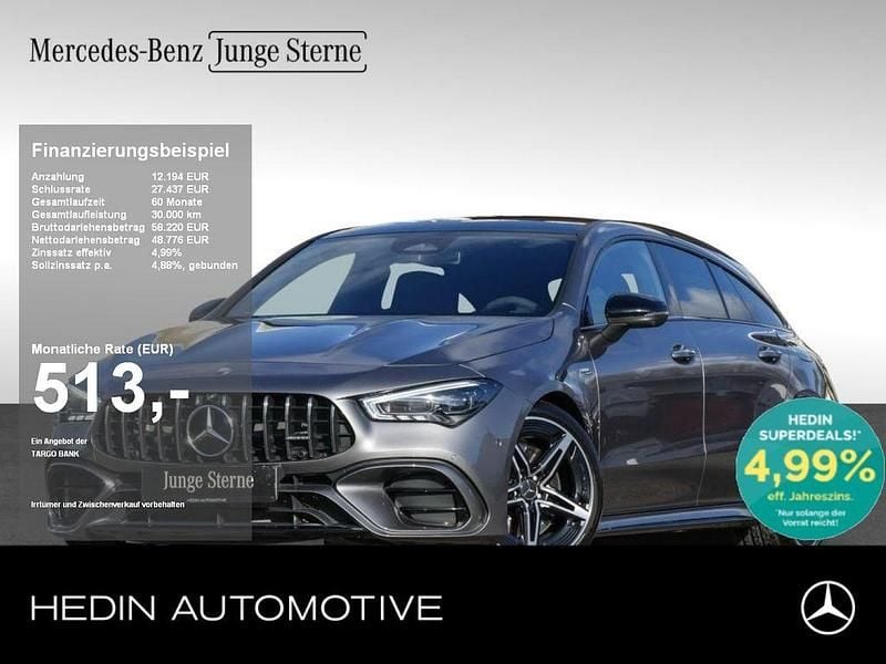 Grau Gebraucht 2024 Mercedes CLA45 AMG AMG Limousine | 58.780 € (Fairer Preis) - Bild 1/4