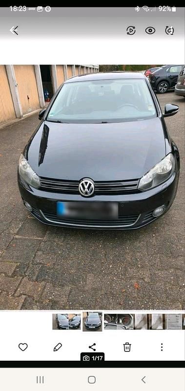 Gebraucht VW Golf VI Highline 122 PS (89 kW) 2010 Schwarz Kleinwagen