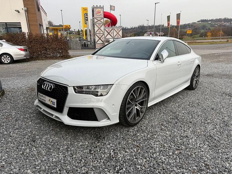 Weiß Gebraucht 2017 Audi RS7 Sportback Sport Kleinwagen | 58.390 € (Etwas zu teuer) - Bild 1/4