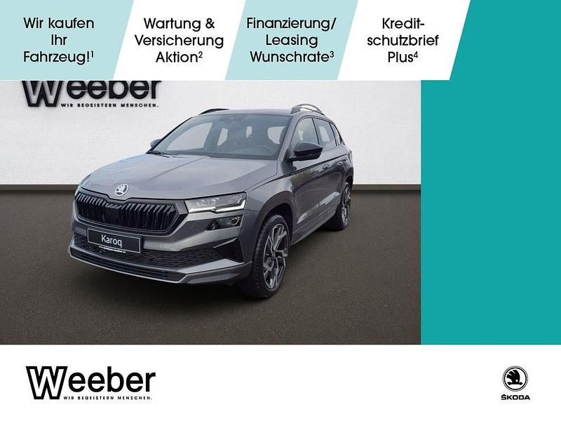 Grau Neu 2025 Skoda Karoq SportLine SUV | 46.770 € (Teuer) - Bild 1/4