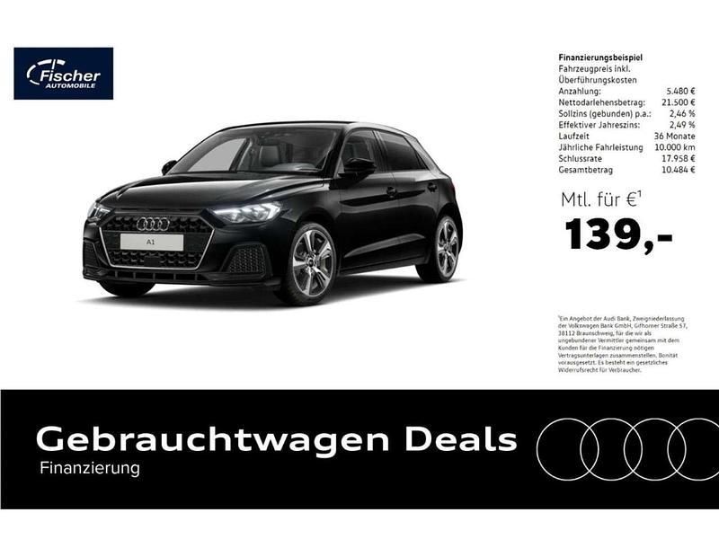 Schwarz Gebraucht 2024 Audi A1 Sportback Advanced Kleinwagen | 26.980 € (Guter Preis) - Bild 1/4