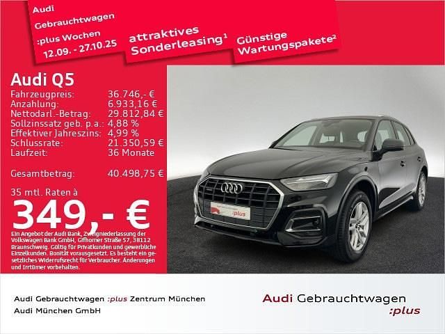 Mythosschwarz metallic Gebraucht 2022 Audi Q5 Ambiente SUV | 36.746 € (Guter Preis) - Bild 1/2