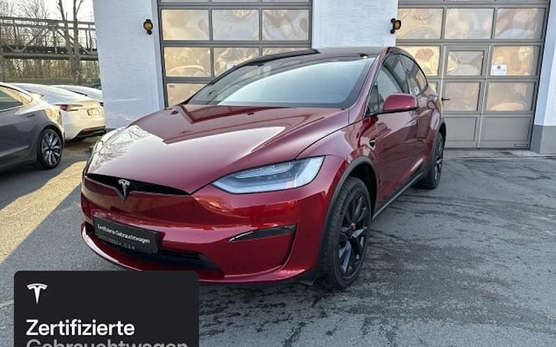Rot Gebraucht 2023 Tesla Model X Plaid SUV | 85.400 € (Fairer Preis) - Bild 1/4