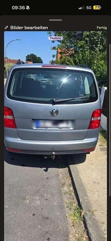 Gebraucht VW Touran 101 PS (74 kW) 2004 Silber Van / Kleinbus