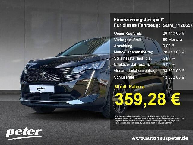 Met. perla nera schwarz Gebraucht 2023 Peugeot 3008 Allure SUV | 28.440 € (Teuer) - Bild 1/4