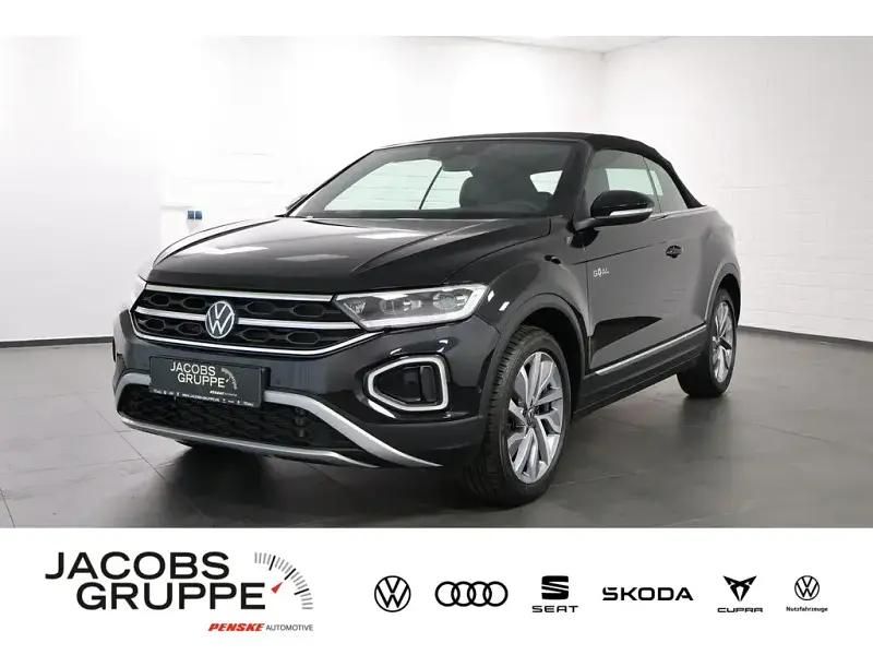 Schwarz Gebraucht 2024 VW T-Roc Cabriolet Goal Cabrio | 32.679 € - Bild 1/4