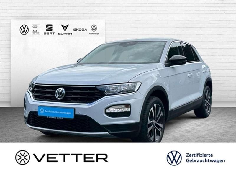 White silver metallic Gebraucht 2020 VW T-Roc IQ Drive SUV | 19.449 € (Fairer Preis) - Bild 1/3