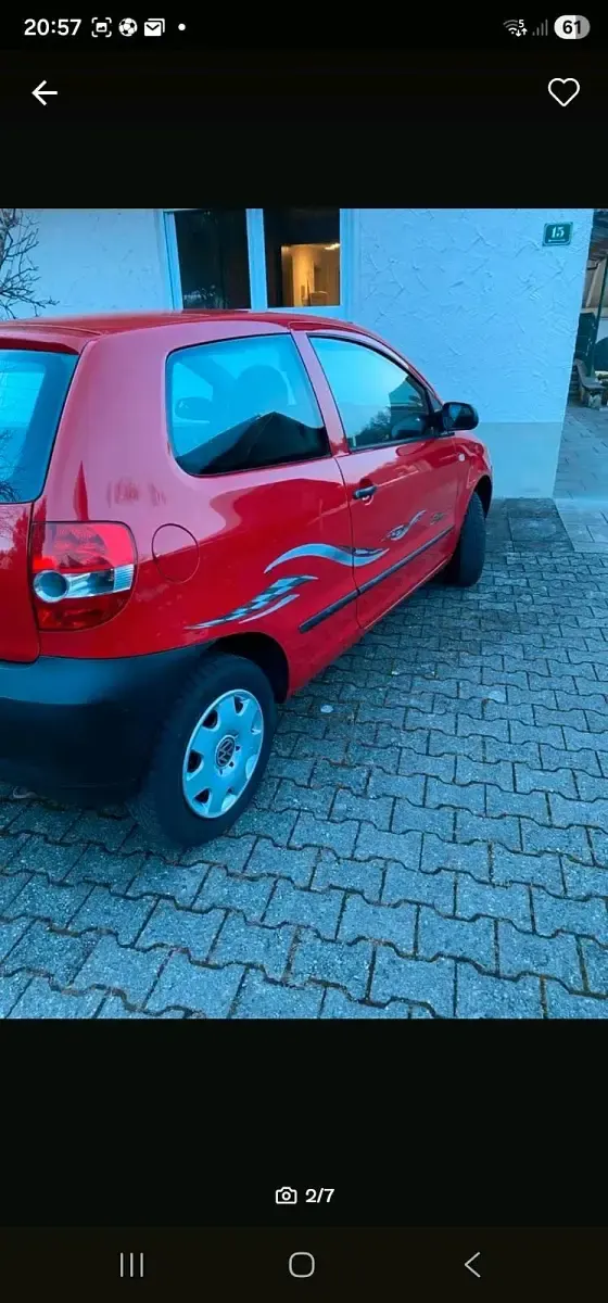 Gebraucht VW Fox 60 PS (44 kW) 2006 Rot Kleinwagen