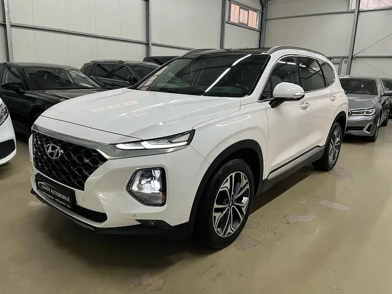 White cream / mic Gebraucht 2019 Hyundai Santa Fe Premium SUV | 26.989 € (Teuer) - Bild 1/4