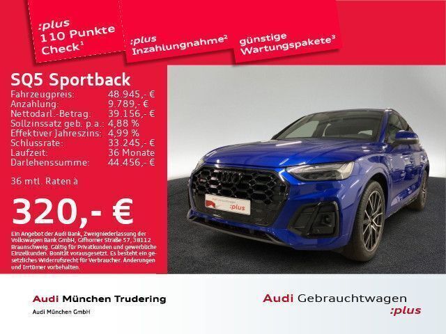Ultrablau metallic Gebraucht 2022 Audi SQ5 Sportback Ambiente SUV | 48.945 € (Superpreis) - Bild 1/2