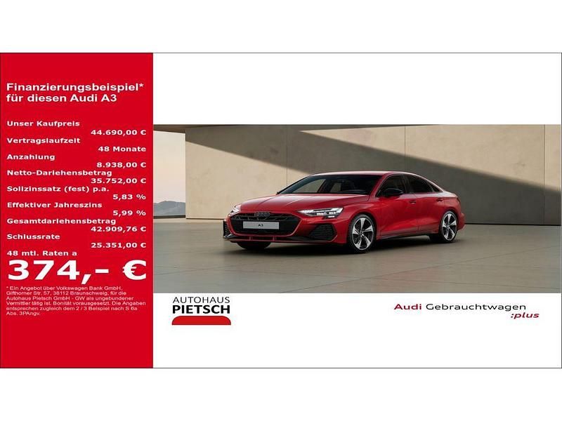 Rot Gebraucht 2025 Audi A3 S-Line Limousine | 44.690 € (Etwas zu teuer) - Bild 1/4