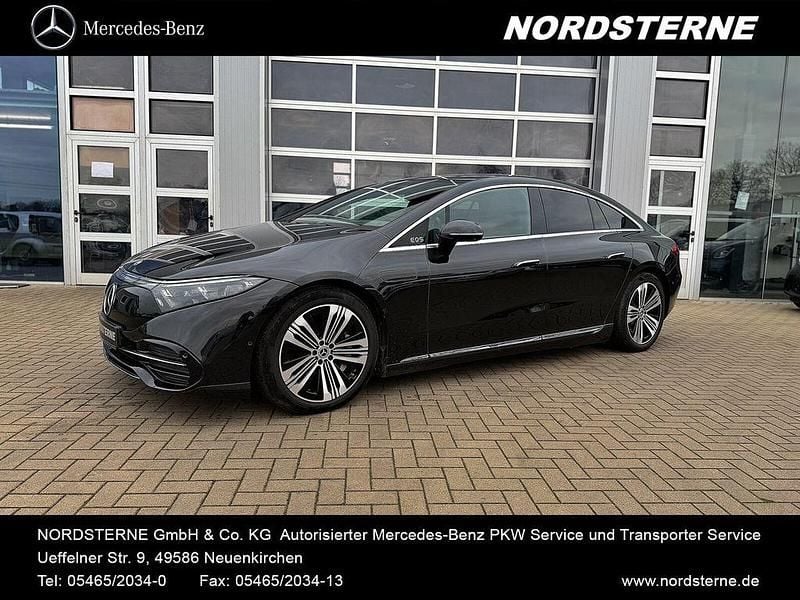 Obsidianschwarz lack Gebraucht 2022 Mercedes EQS450+ Electric Art Limousine | 49.977 € (Fairer Preis) - Bild 1/4
