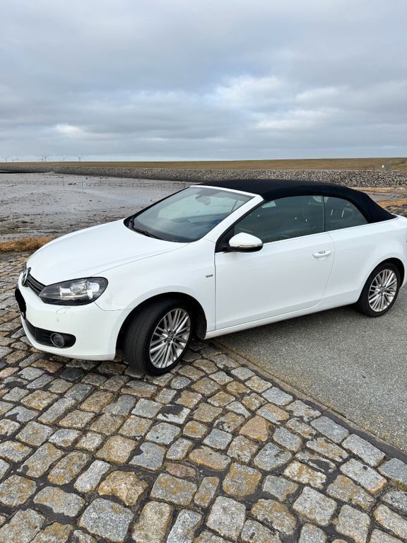 Weiß Gebraucht 2014 VW Golf Cabriolet Cup Cabrio | 8.700 € (Guter Preis) - Bild 1/4