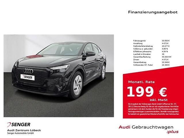 Mythosschwarz metallic Gebraucht 2023 Audi Q4 Sportback e-tron Ambiente SUV | 33.950 € (Guter Preis) - Bild 1/4