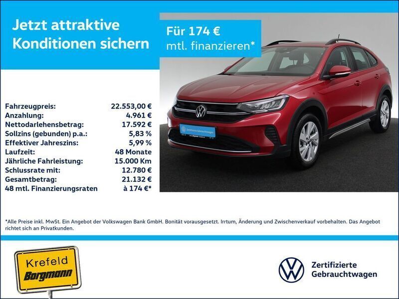 Kings red metallic (metallic) Gebraucht 2023 VW Taigo Life SUV | 22.553 € (Guter Preis) - Bild 1/4