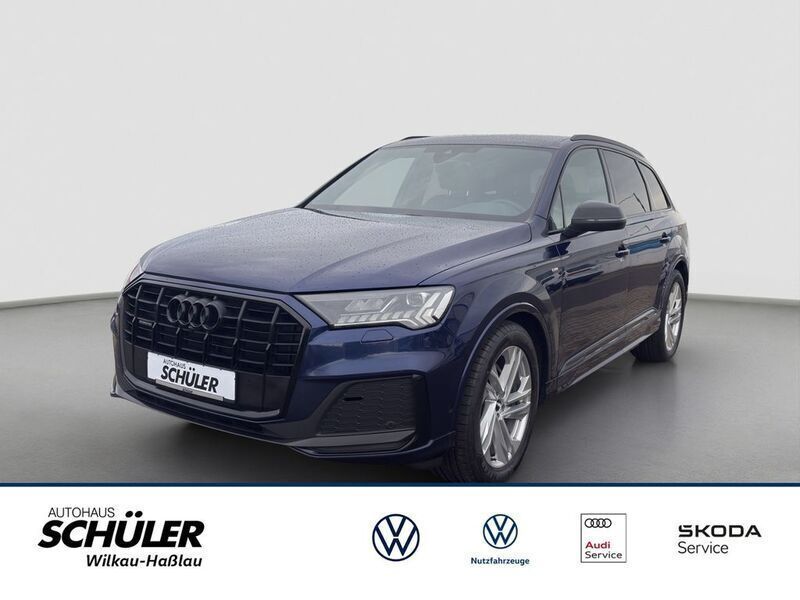 Blau navarrablau metallic metallic Gebraucht 2022 Audi Q7 S-Line SUV | 45.895 € (Guter Preis) - Bild 1/4