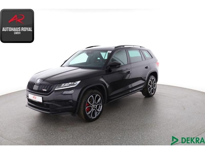 Schwarz (metallic) Gebraucht 2021 Skoda Kodiaq RS SUV | 34.879 € (Fairer Preis) - Bild 1/4