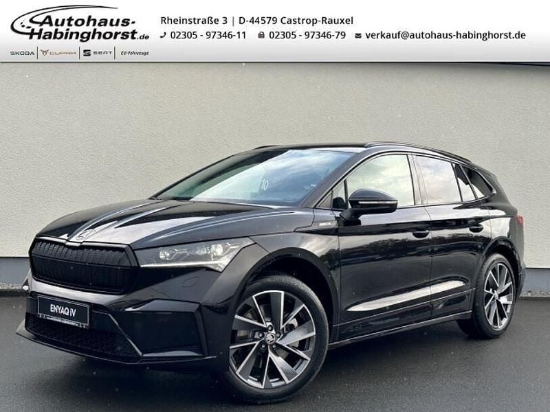 Schwarz Gebraucht 2025 Skoda Enyaq iV SportLine SUV | 49.990 € (Superpreis) - Bild 1/3