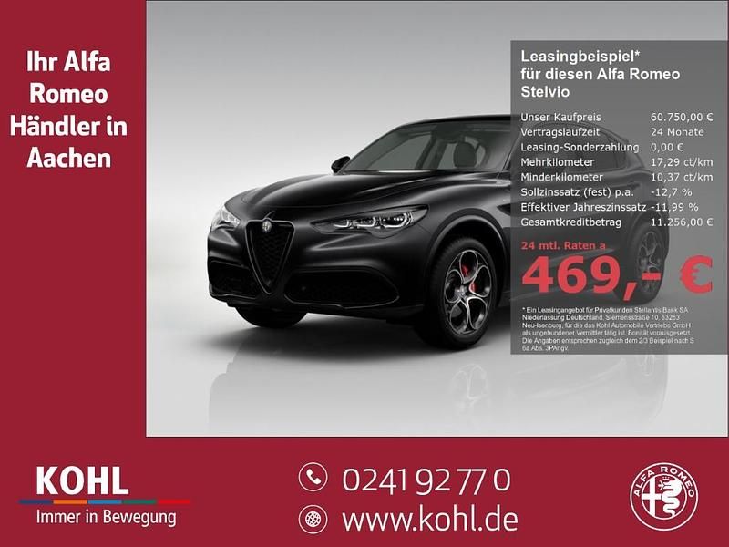 Schwarz Neu 2025 Alfa Romeo Stelvio Veloce SUV | 60.750 € (Fairer Preis) - Bild 1/4