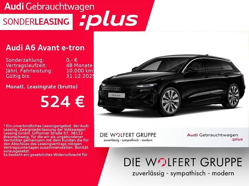 Mythosschwarz metallic Gebraucht 2025 Audi A6 e-tron Ambiente Kombi | 57.690 € (Superpreis) - Bild 1/4