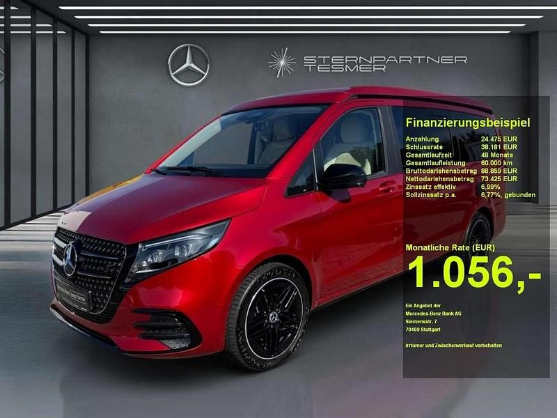Hyazinthrot metallic Gebraucht 2024 Mercedes V300 Marco Polo Van / Kleinbus | 97.900 € - Bild 1/3