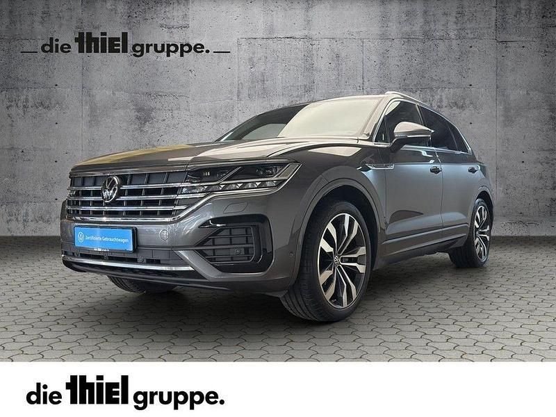 Grau Gebraucht 2021 VW Touareg R-line SUV | 55.970 € (Teuer) - Bild 1/4