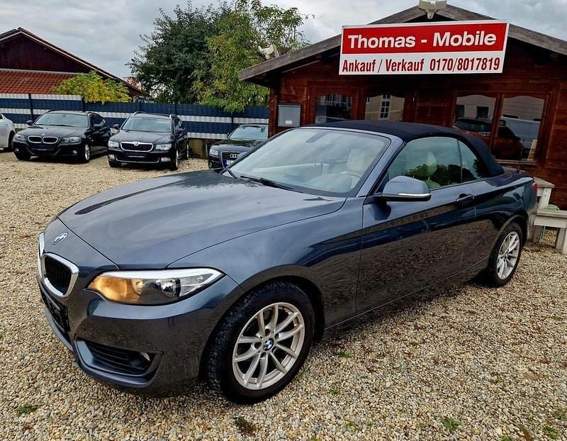 Grau Gebraucht 2017 BMW 218 Advantage Cabrio | 15.990 € (Superpreis) - Bild 1/4