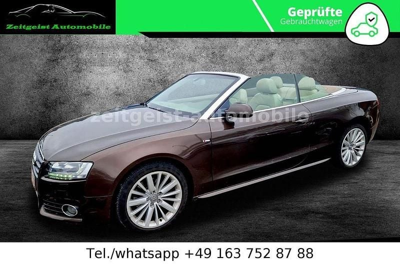 Braun Gebraucht 2009 Audi A5 Cabriolet S-Line Cabrio | 9.485 € (Superpreis) - Bild 1/4