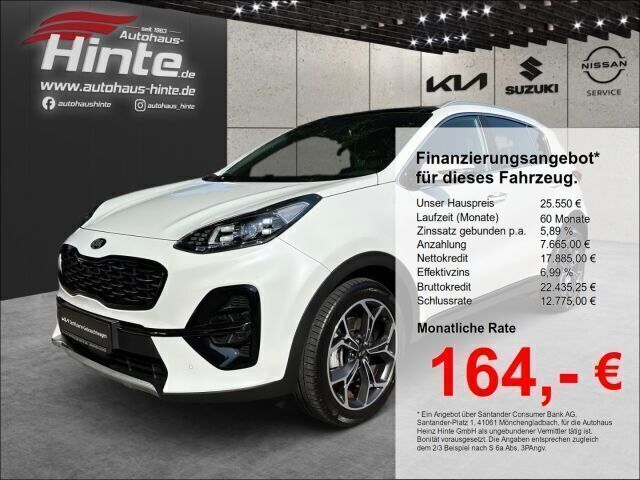 Wd) carraraweiss (weiss Gebraucht 2021 Kia Sportage 4 SUV | 25.550 € (Fairer Preis) - Bild 1/3