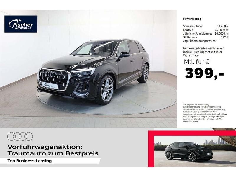 Schwarz Gebraucht 2025 Audi Q7 S-Line SUV | 85.980 € (Superpreis) - Bild 1/4