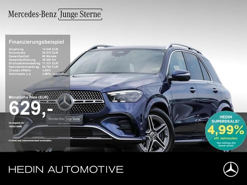 Blau Gebraucht 2024 Mercedes GLE400 AMG Limousine | 75.800 € - Bild 1/4