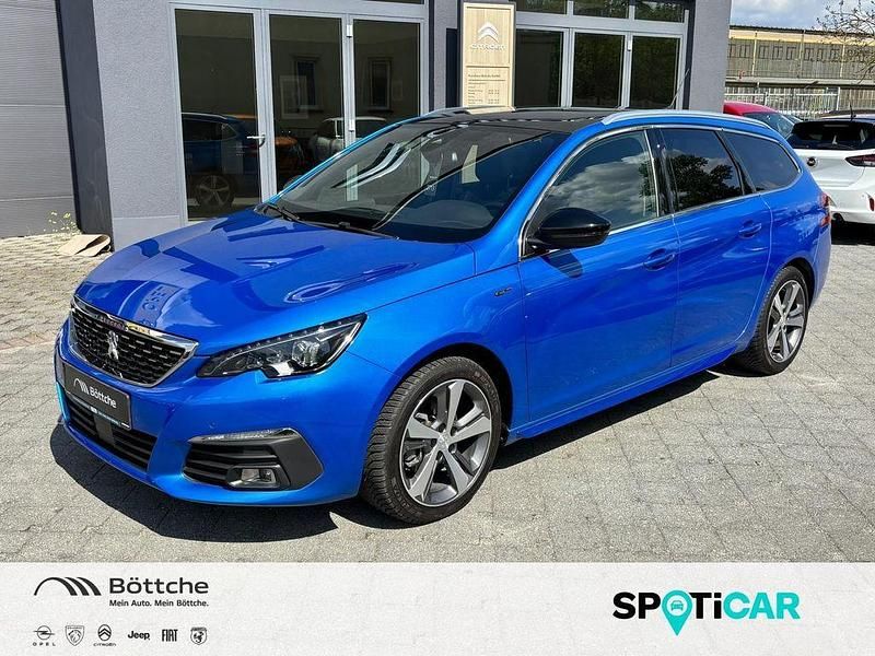 Blau/metallic lackierung drei Gebraucht 2021 Peugeot 308 SW GTi Kombi | 20.950 € - Bild 1/4