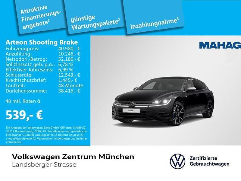 Schwarz Gebraucht 2023 VW Arteon R Limousine | 40.980 € (Fairer Preis) - Bild 1/1