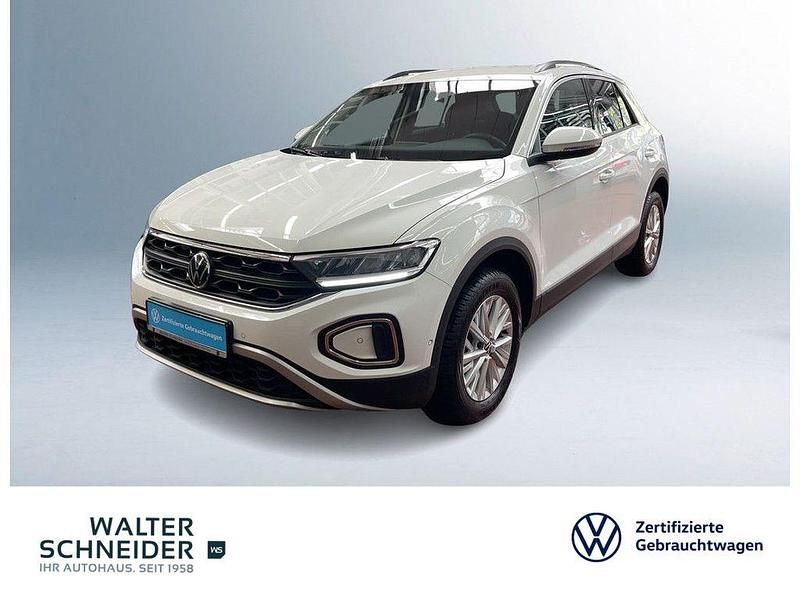 Pure white Gebraucht 2024 VW T-Roc Life SUV | 21.950 € (Guter Preis) - Bild 1/4