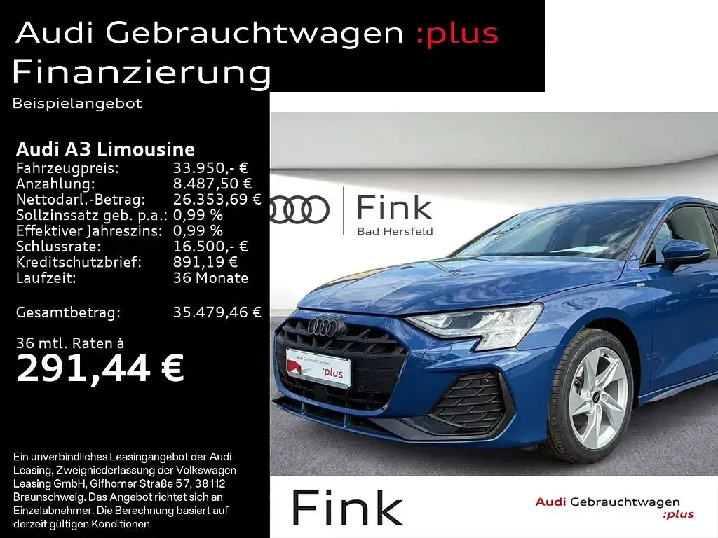 Gebraucht Audi A3 S-Line 150 PS (110 kW) 2025 Limousine