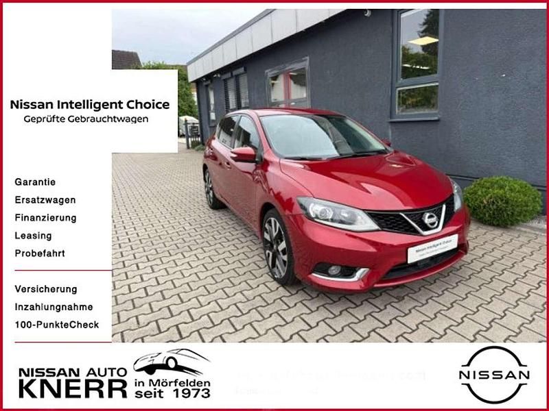Force red metallic Gebraucht 2016 Nissan Pulsar Tekna Limousine | 9.990 € (Fairer Preis) - Bild 1/4