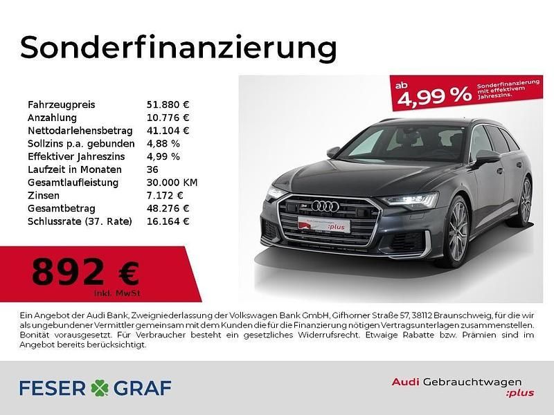 Daytonagrau perleffekt Gebraucht 2022 Audi S6 Ambiente Kombi | 51.880 € (Guter Preis) - Bild 1/4