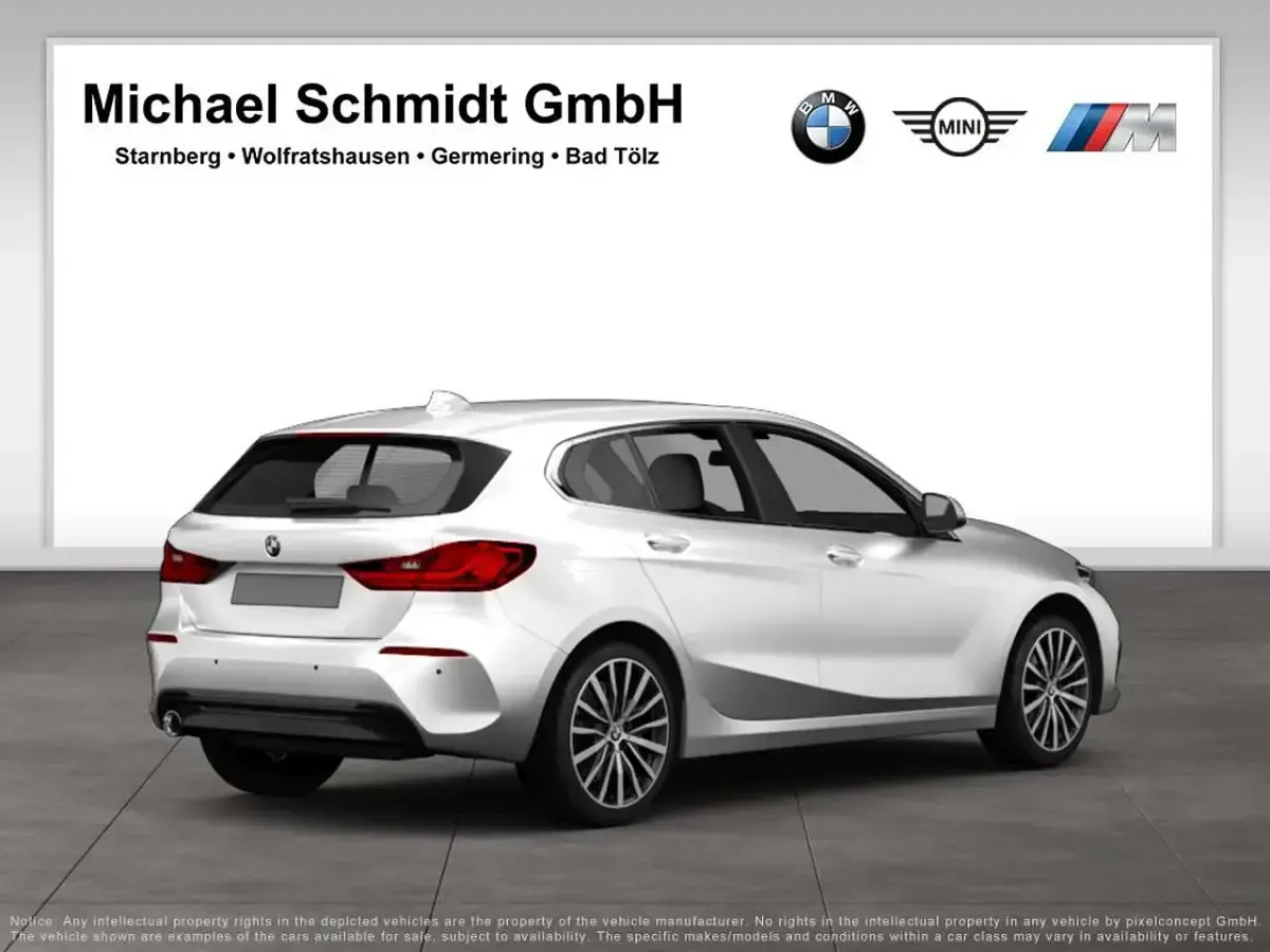 Gebraucht BMW 118 Advantage 136 PS (100 kW) 2023 Alpinweiß uni Kleinwagen