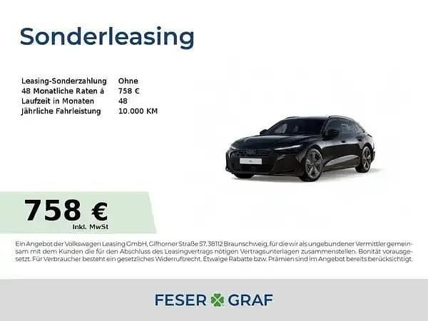 Mythosschwarz metallic Neu 2025 Audi A6 Ambiente Kombi | 64.990 € (Superpreis) - Bild 1/4