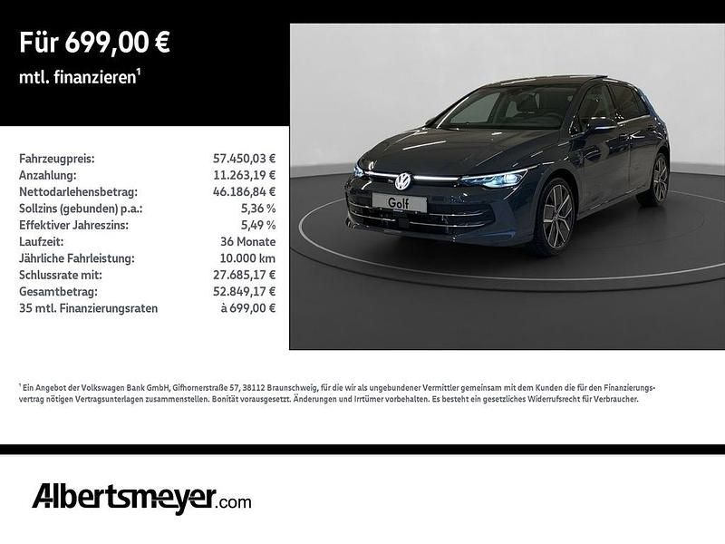 Neu VW Golf VIII Style 204 PS (150 kW) 2026 Grau Limousine