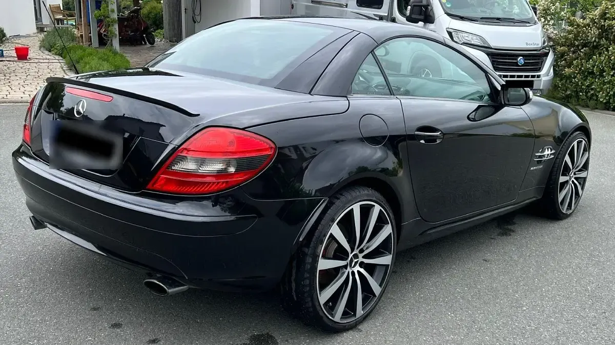 Gebraucht Mercedes SLK200 163 PS (119 kW) 2006 Schwarz Cabrio