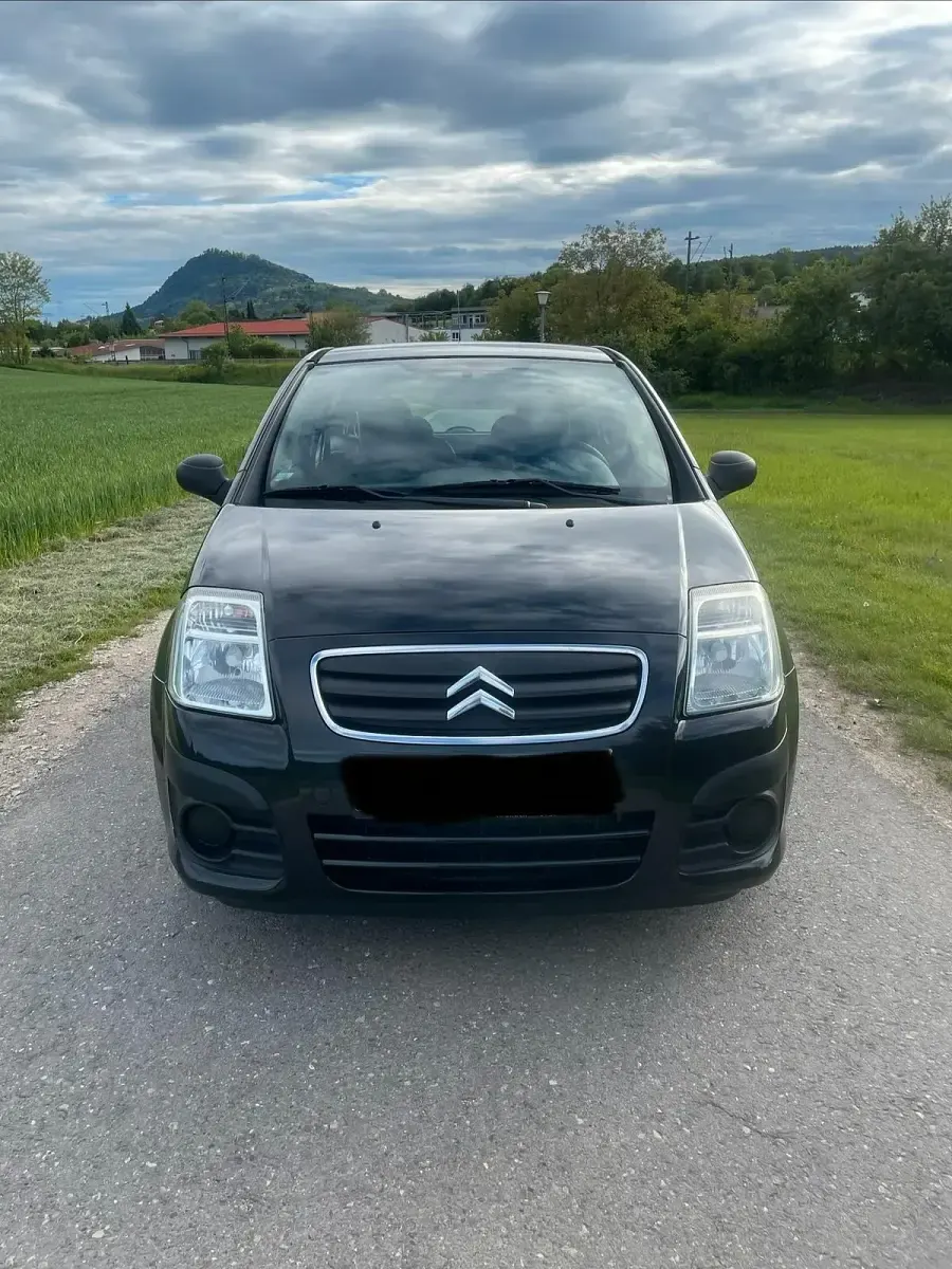 Gebraucht Citroën C2 60 PS (44 kW) 2009 Schwarz Kleinwagen