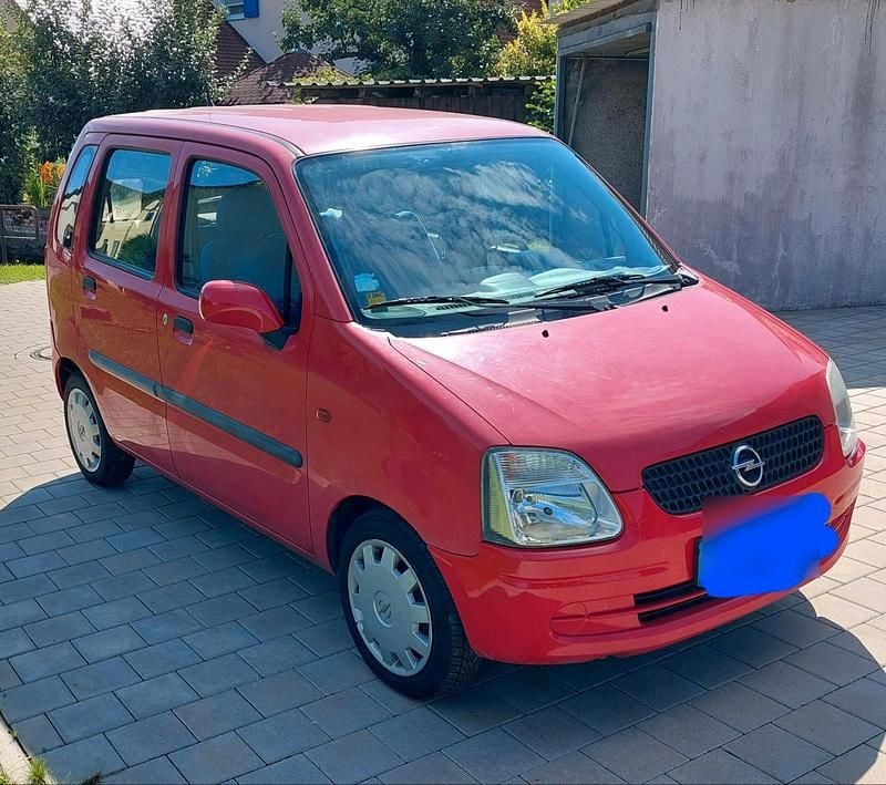 Rot Gebraucht 2002 Opel Agila Kleinwagen | 1.280 € (Fairer Preis) - Bild 1/4