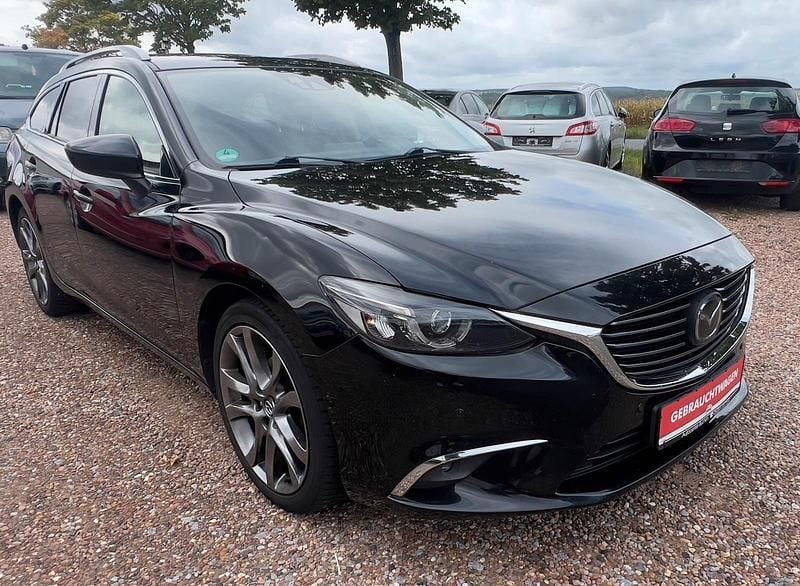 Schwarz Gebraucht 2016 Mazda 6 Sports-Line Kombi | 8.590 € (Superpreis) - Bild 1/4