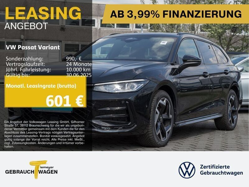 Schwarz Gebraucht 2024 VW Passat R-line Kombi | 48.220 € - Bild 1/4