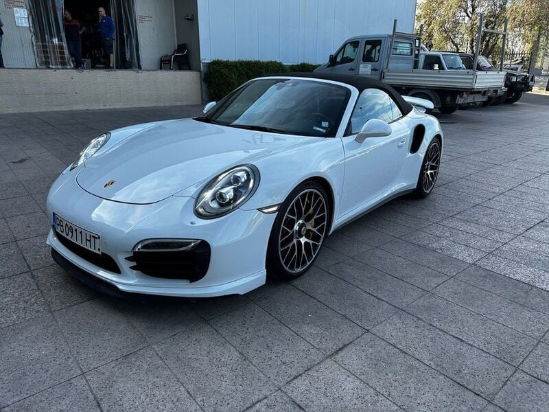 Weiß Gebraucht 2015 Porsche 911 Turbo S Cabriolet Cabrio | 178.800 € - Bild 1/4