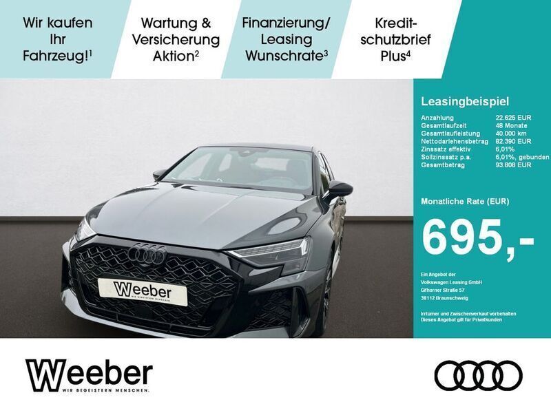 Grau Neu 2024 Audi RS3 Sport Kleinwagen | 83.590 € - Bild 1/4