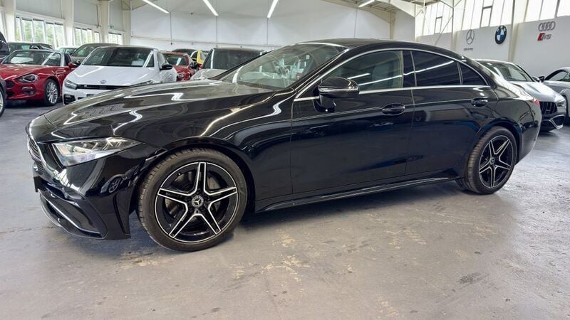 Ung. schwarz unilack Gebraucht 2023 Mercedes CLS220 AMG Limousine | 46.450 € (Superpreis) - Bild 1/4