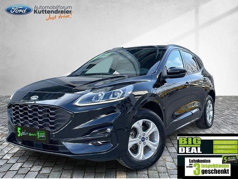 Obsidianschwarz metallic Gebraucht 2022 Ford Kuga ST-Line SUV | 23.180 € (Superpreis) - Bild 1/3